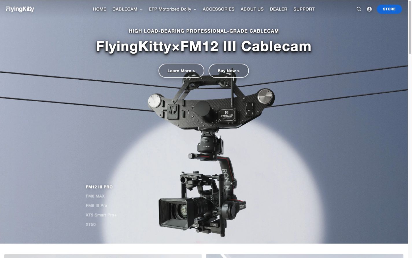 Flyingkittycablecam 网站开发案例