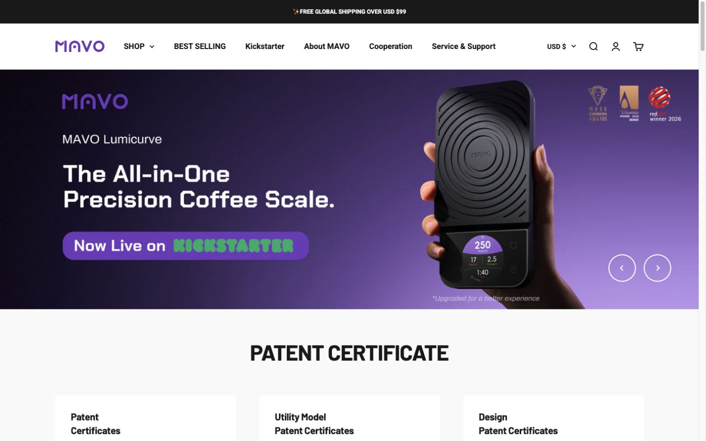 Mavocoffee 网站开发案例