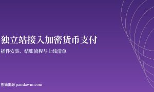 独立站接入加密货币支付封面图