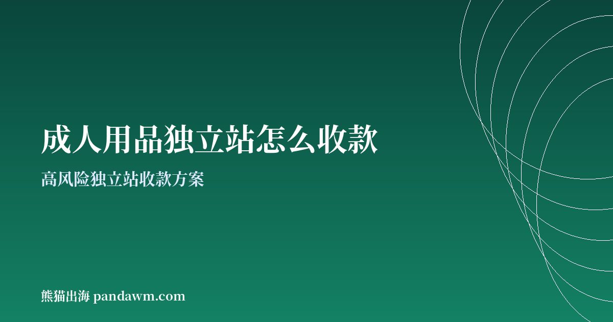 成人用品收款方案封面图：高风险独立站收款与加密支付