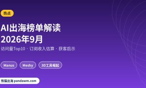 AI出海榜单解读2026年9月