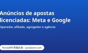 Comparativo de autorização de anúncios de apostas licenciadas na Meta e no Google