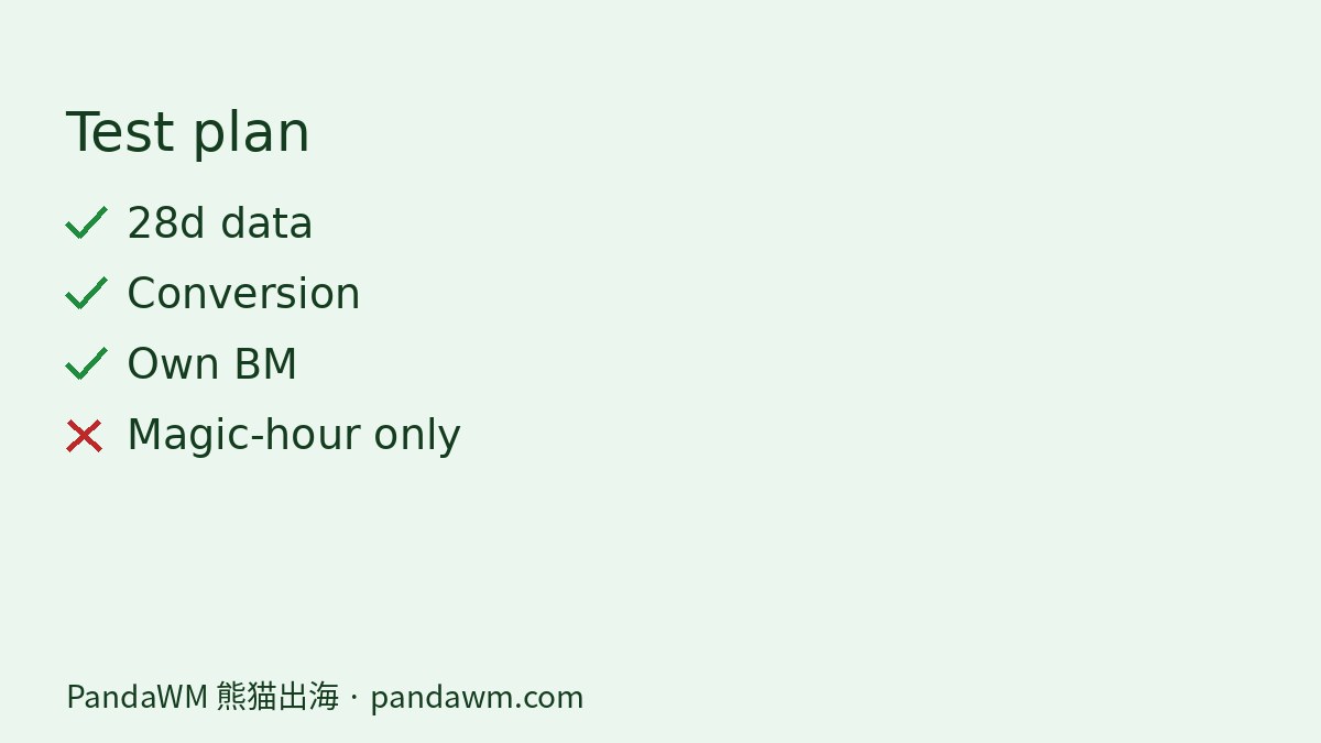 Checklist test posting dayparts PH