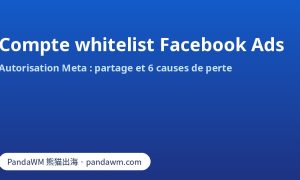 Compte whitelist Facebook Ads : autorisation Meta et causes de perte