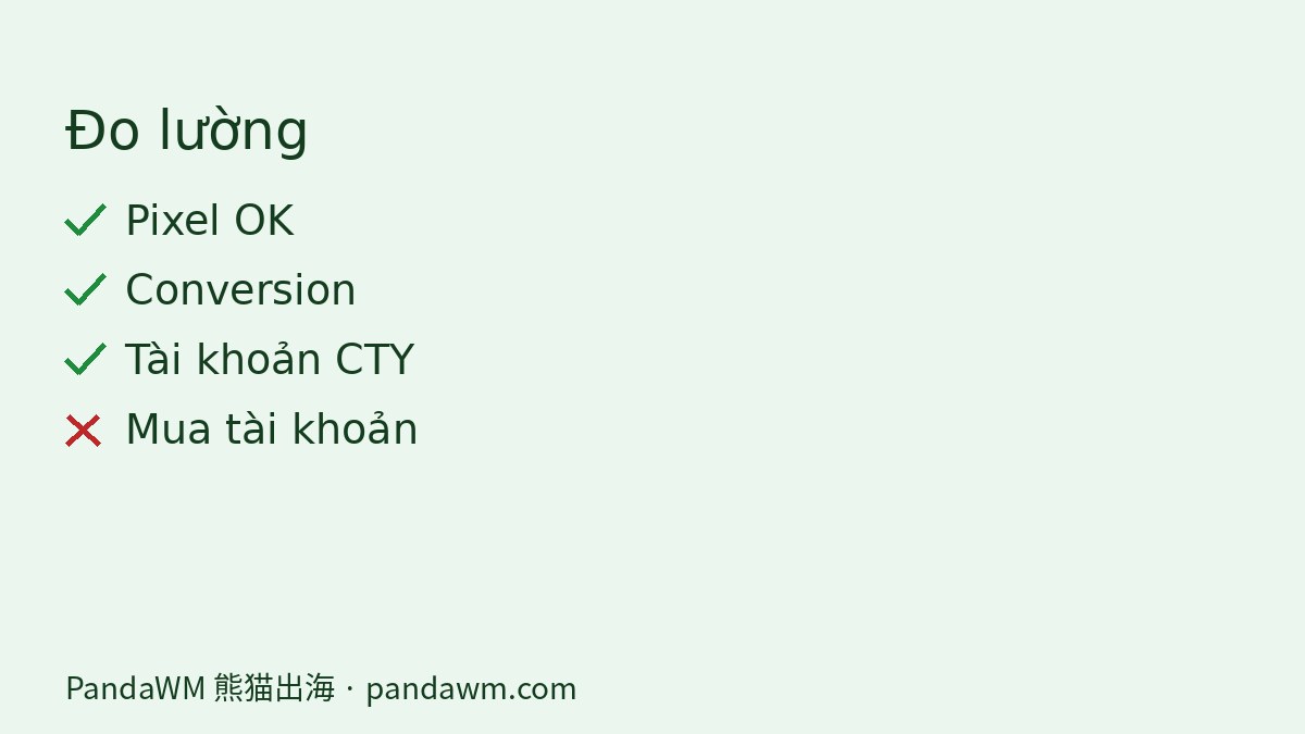 Checklist Pixel và đo lường