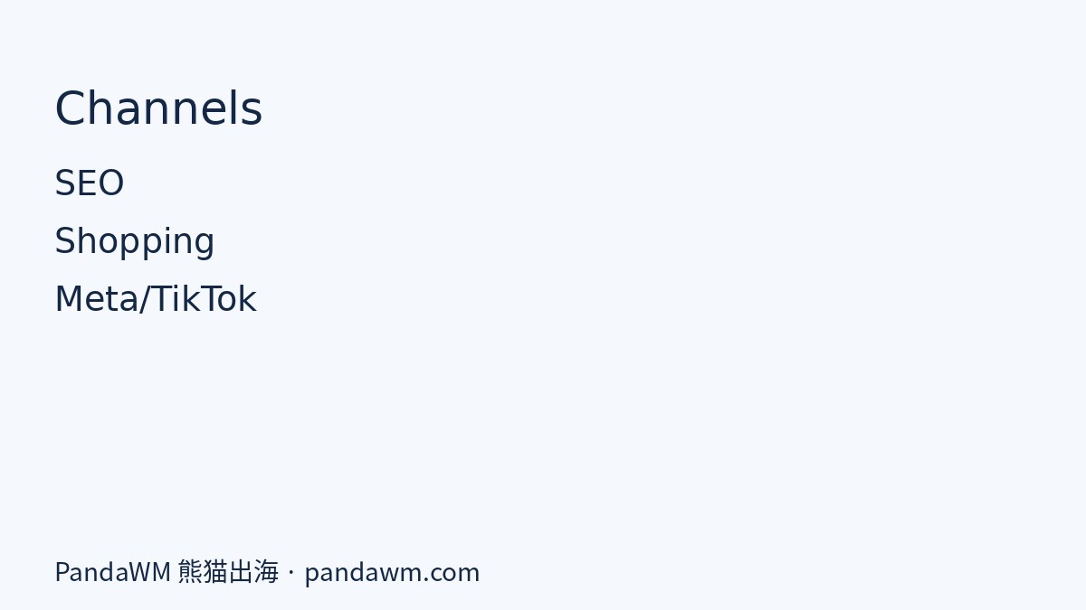 Channels for ecommerce marketing