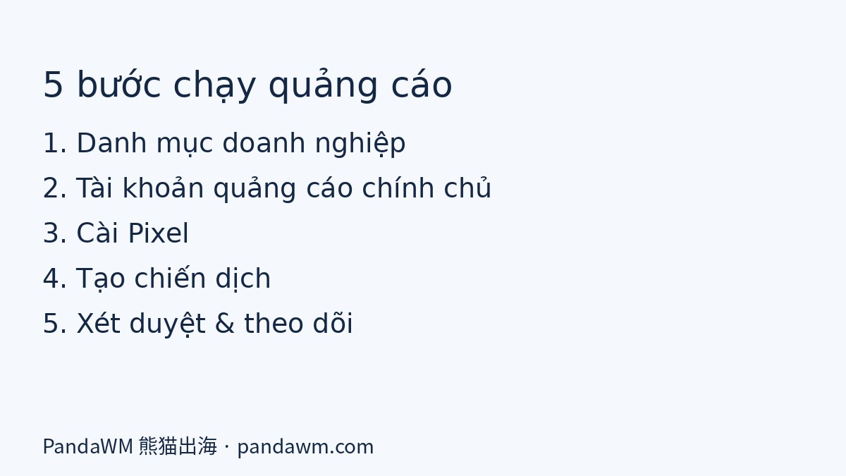 Các bước chạy quảng cáo Facebook từ tạo tài khoản đến xét duyệt