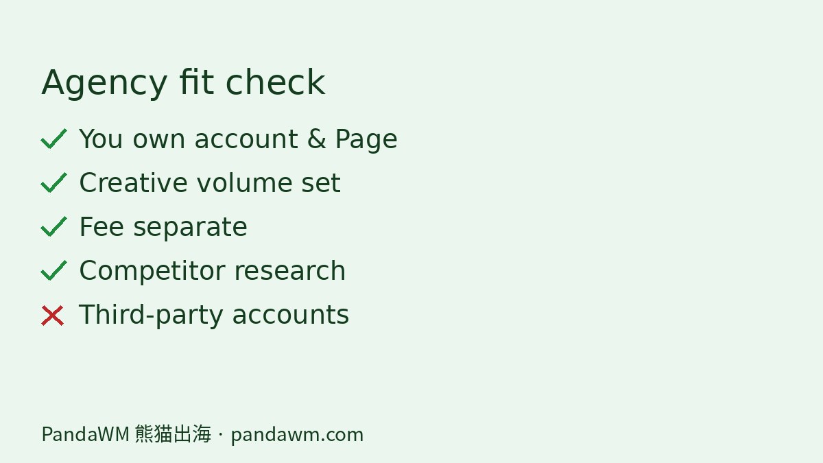 Fit check for choosing a social media advertising agency in Singapore