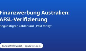 AFSL- und Paid-for-by-Verifizierung für Facebook-Finanzwerbung in Australien