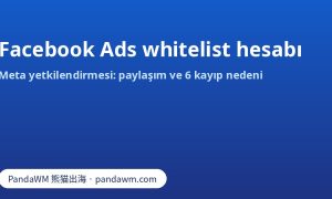 Facebook Ads whitelist hesabı: Meta yetkilendirmesi ve yetki kaybı nedenleri