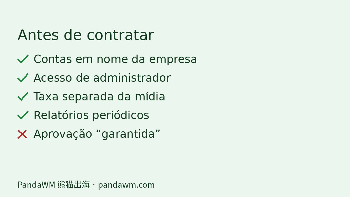 Checklist para contratar gestor de tráfego ou agência