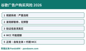 谷歌广告户购买风险封面