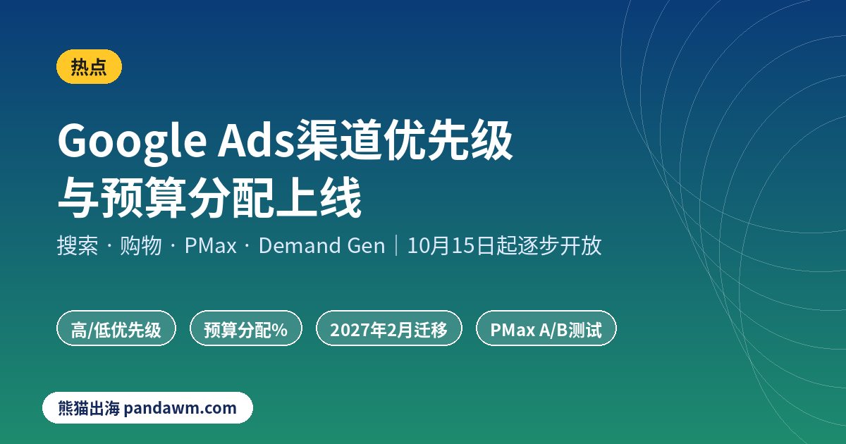 Google Ads渠道优先级与预算分配