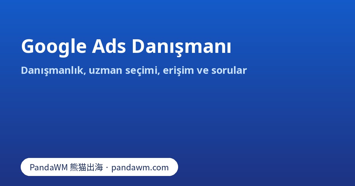 Google Ads danışmanı seçimi: danışmanlık kapsamı, Google Partner rozeti, hesap erişimi ve sorular