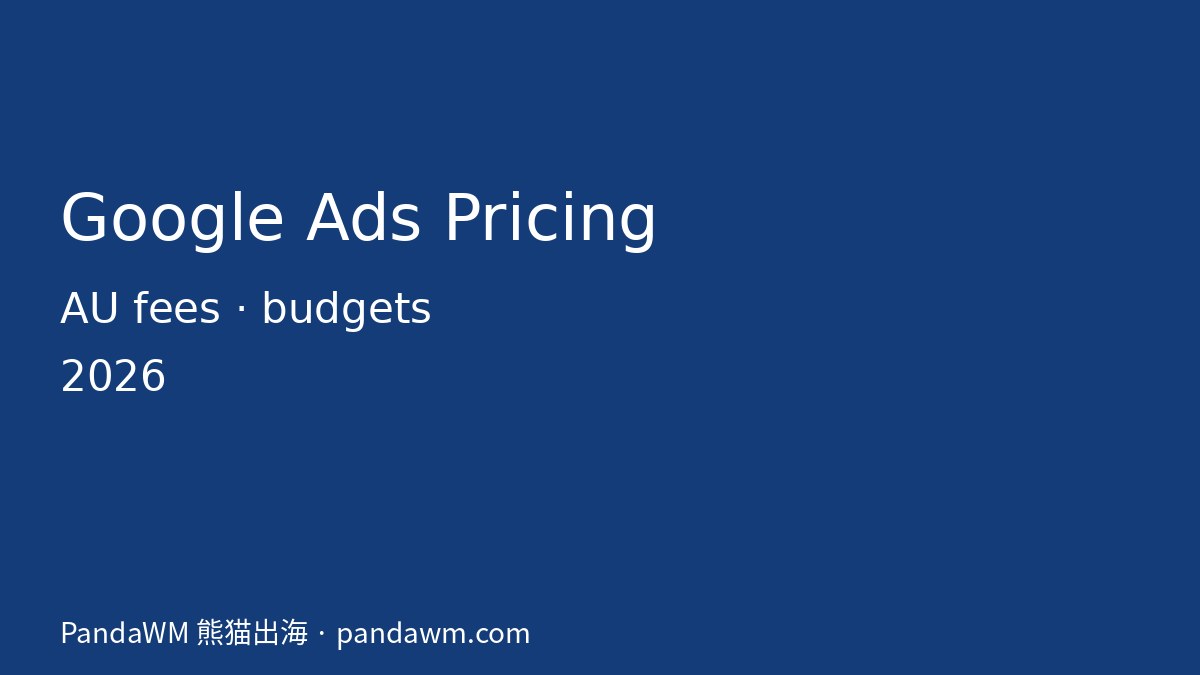 Google Ads pricing and fees in Australia