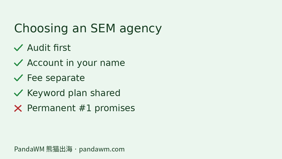 Checklist for choosing a Google Ads agency in Malaysia