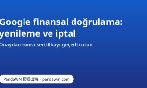 Google finansal doğrulamasının yenileme ve iptal kontrol listesi