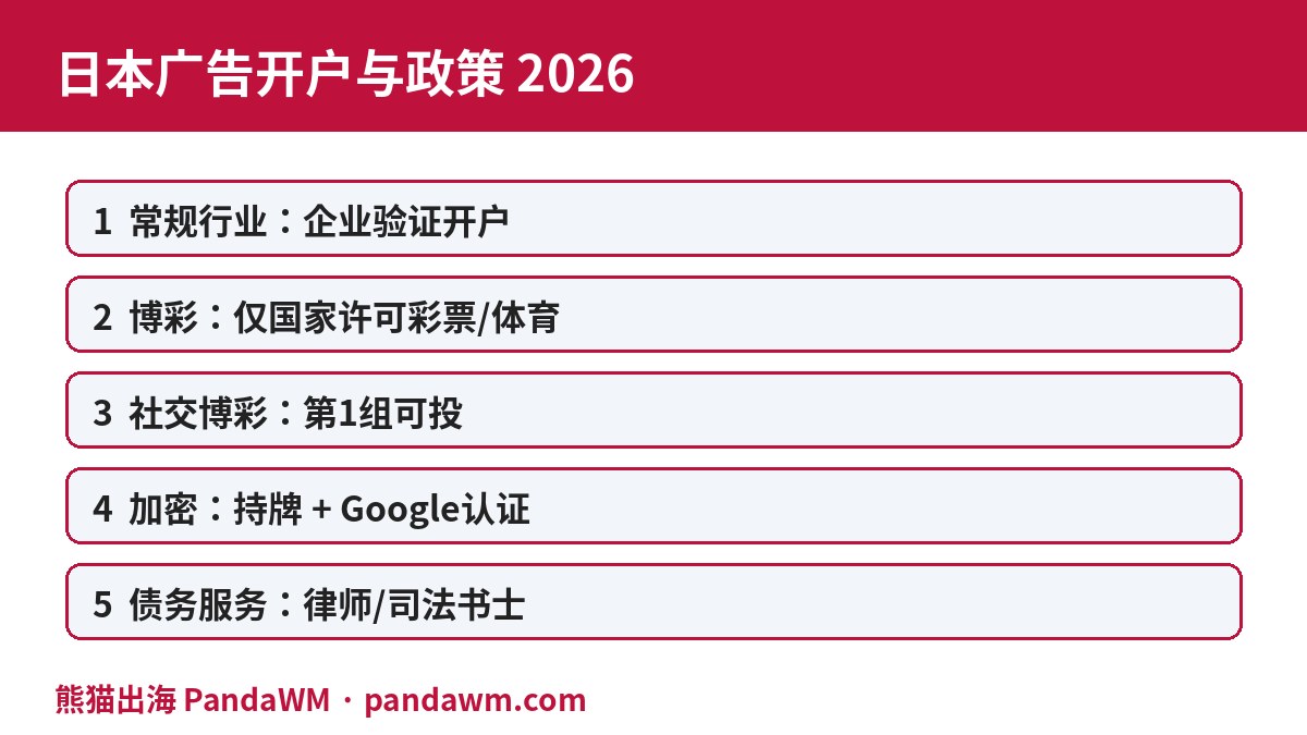 日本广告开户政策封面