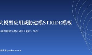 大模型应用威胁建模STRIDE模板