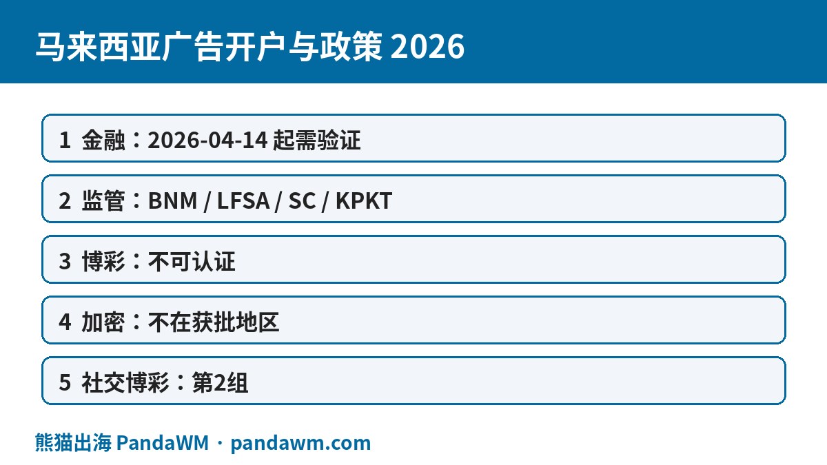 马来西亚广告开户政策封面