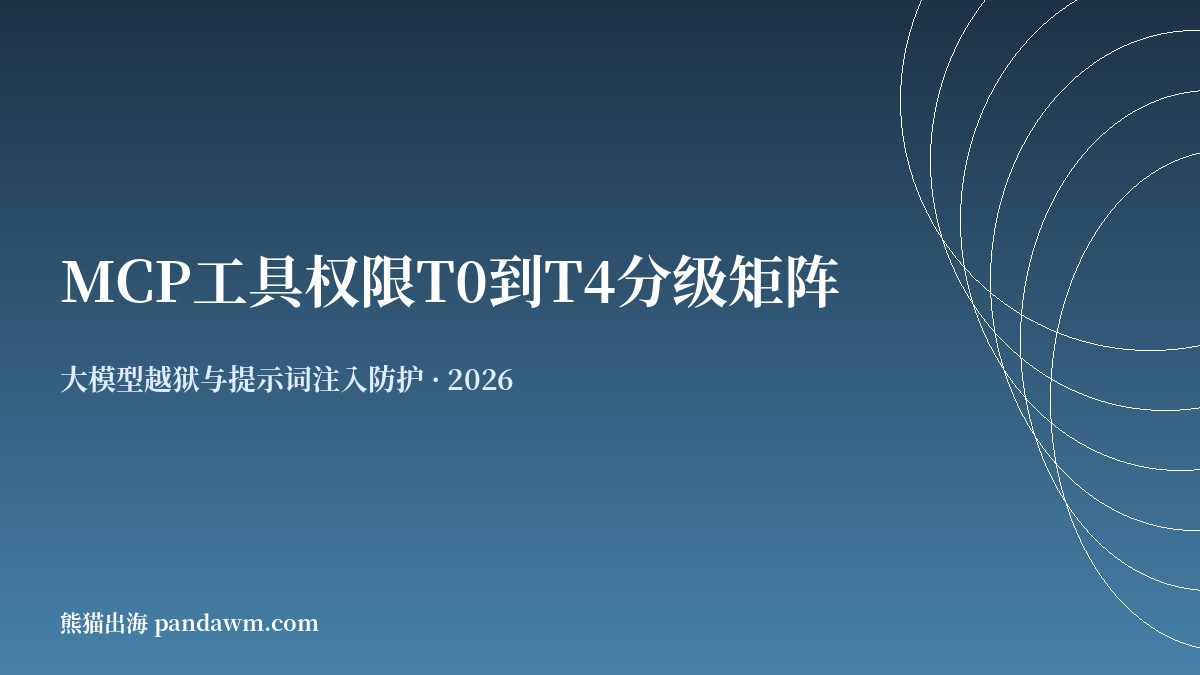 MCP工具权限T0到T4分级矩阵