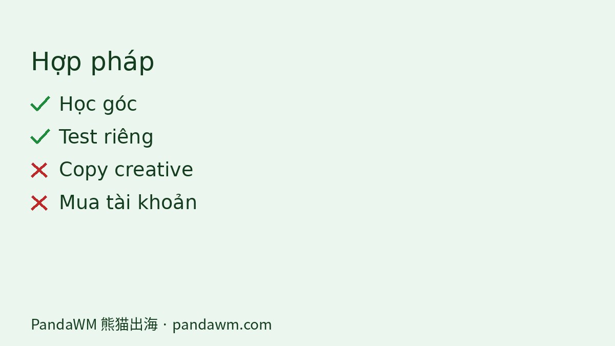Checklist phân tích đối thủ hợp pháp