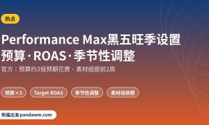 Performance Max黑五旺季设置指南 预算与ROAS
