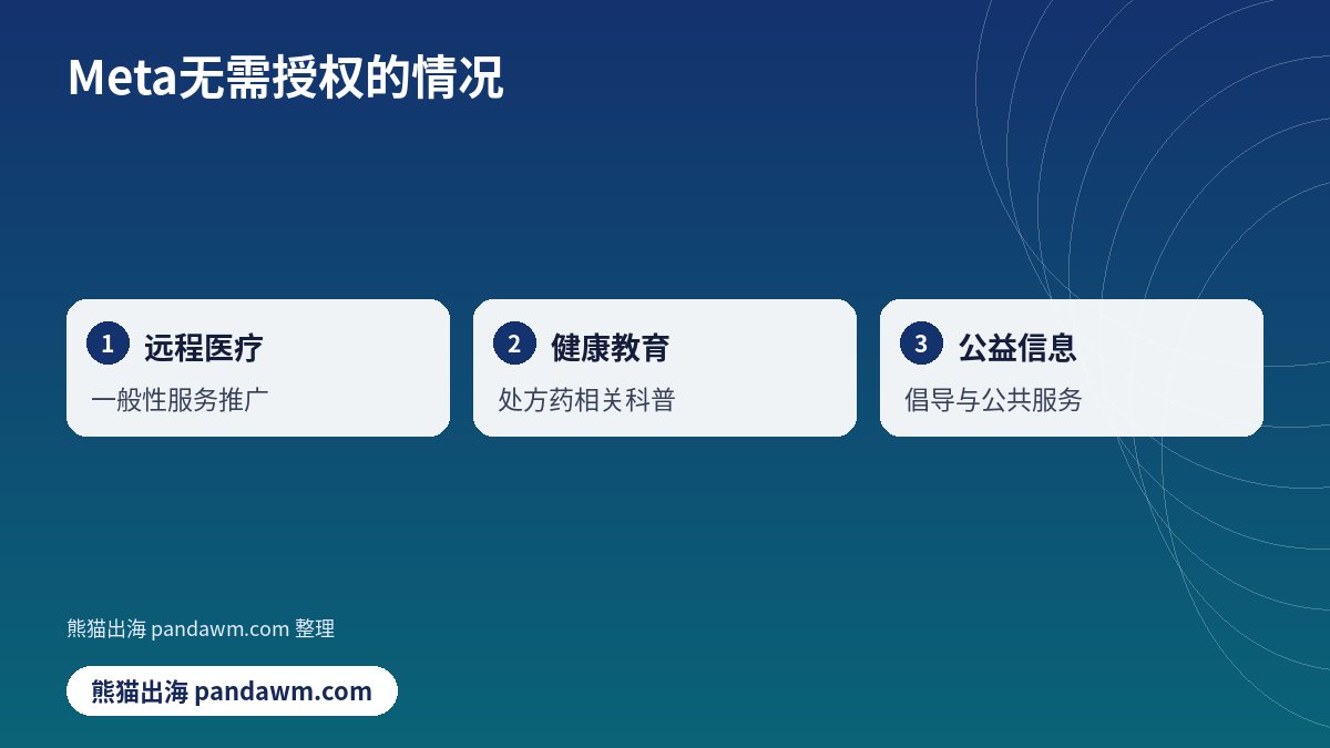 Meta无需授权的情况清单示意图