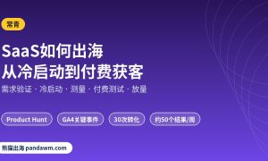 SaaS如何出海 冷启动到付费获客路线图