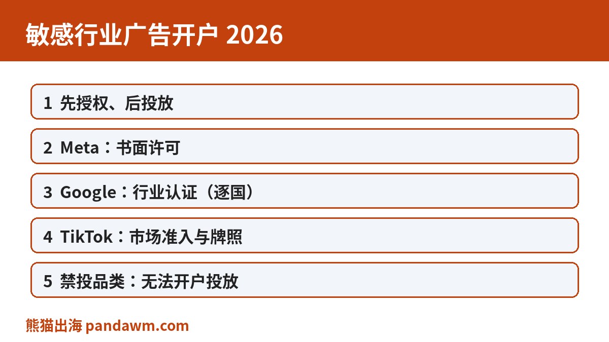 敏感行业广告开户指南封面