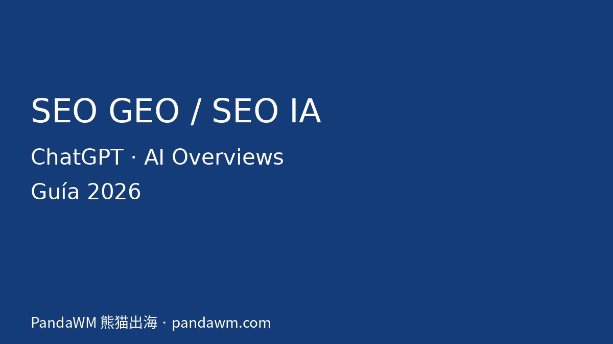 SEO para IA (GEO): guía para ChatGPT y AI Overviews