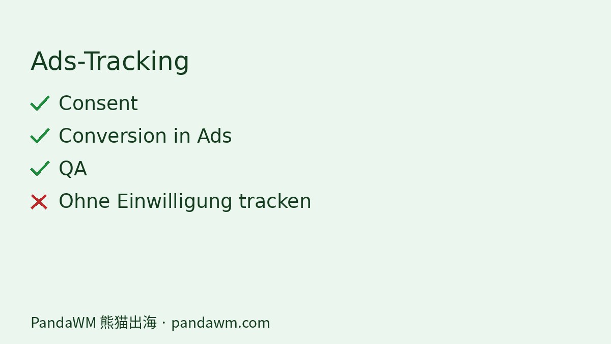 Checkliste Conversion-Tracking für Ads
