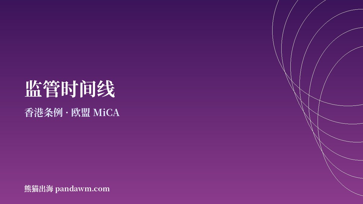 稳定币相关监管时间线示意图:香港与欧盟