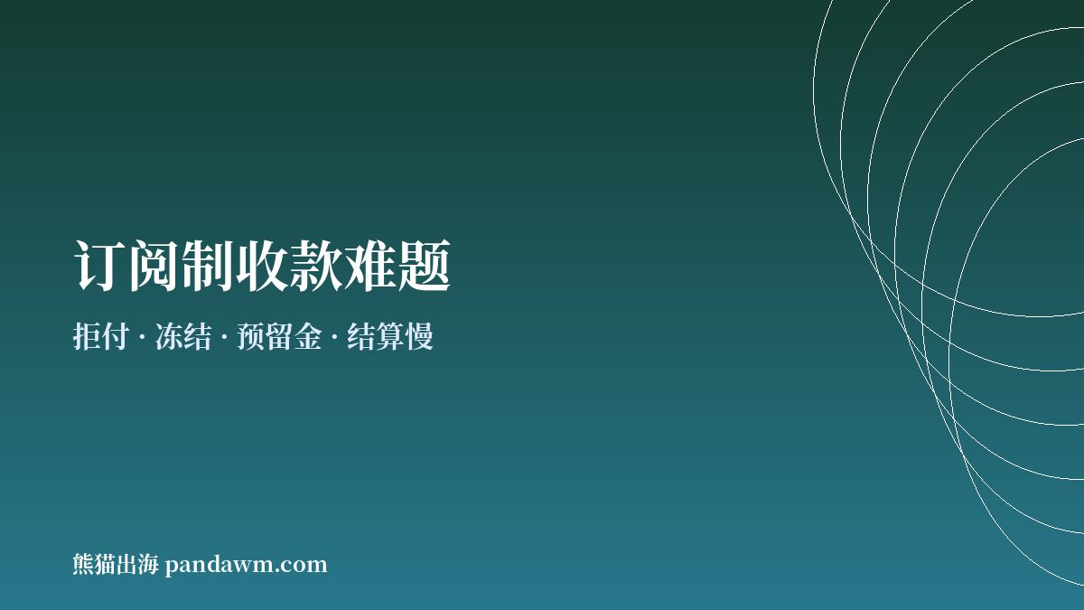 订阅制商户常见收款难题示意图