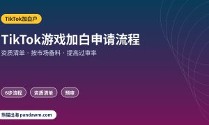 TikTok游戏广告加白申请流程