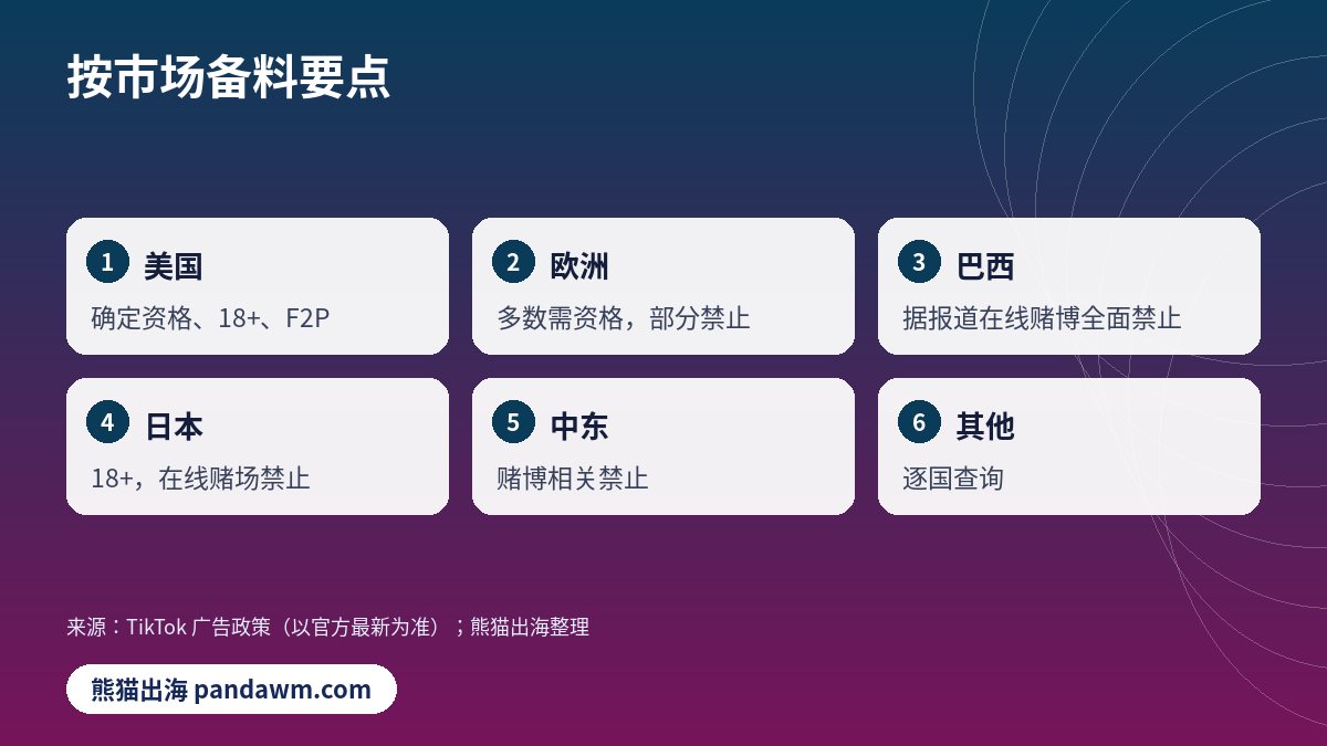 TikTok加白按市场备料