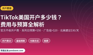 TikTok美国开户多少钱 开户费用与最低预算