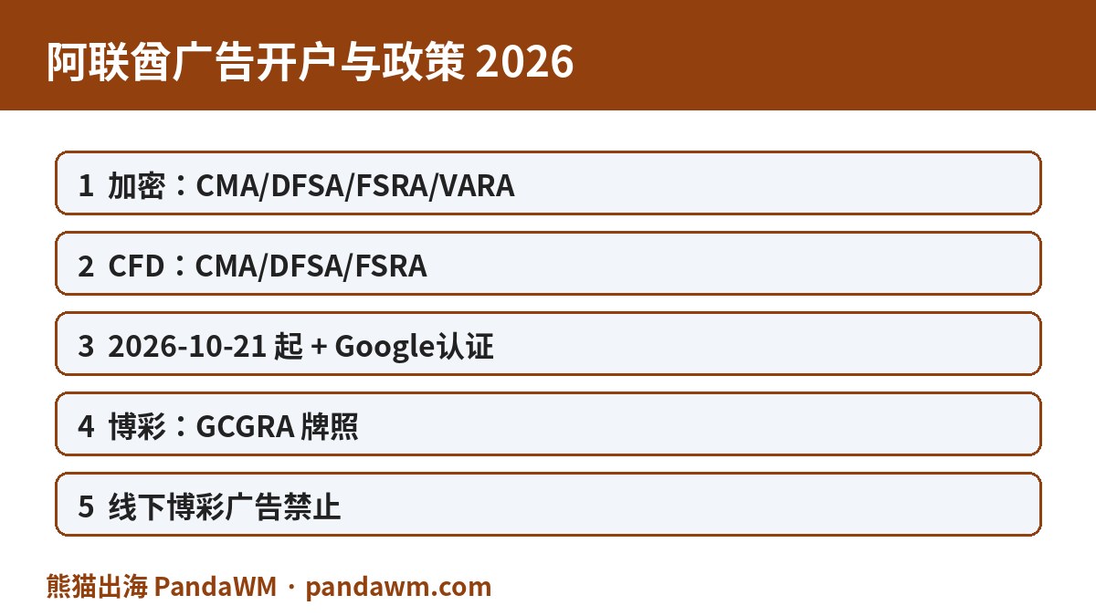 阿联酋广告开户政策封面