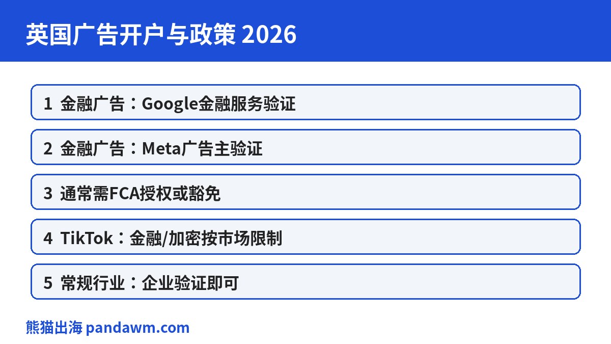 英国广告开户政策封面