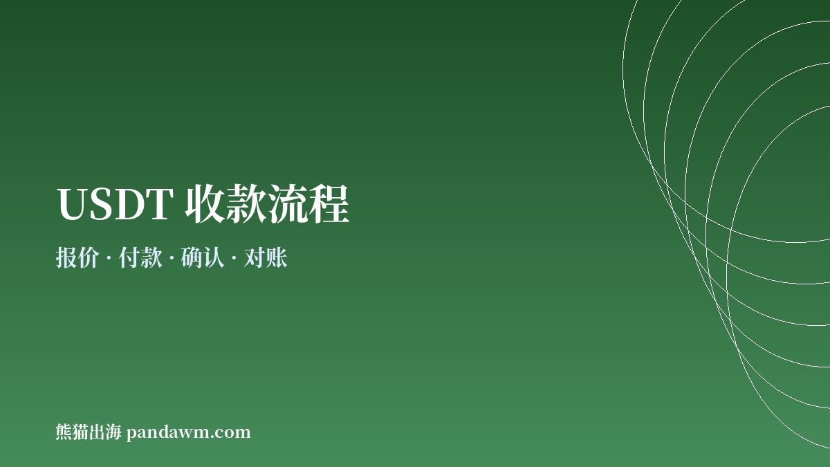 独立站USDT收款流程示意图