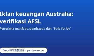 Verifikasi AFSL dan Paid for by untuk iklan keuangan Facebook di Australia